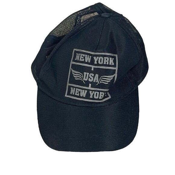 NEW YORK USA ESSENTIAL COLLECTION SNAPBACK TRUCKER CAP - Picture 1 of 6